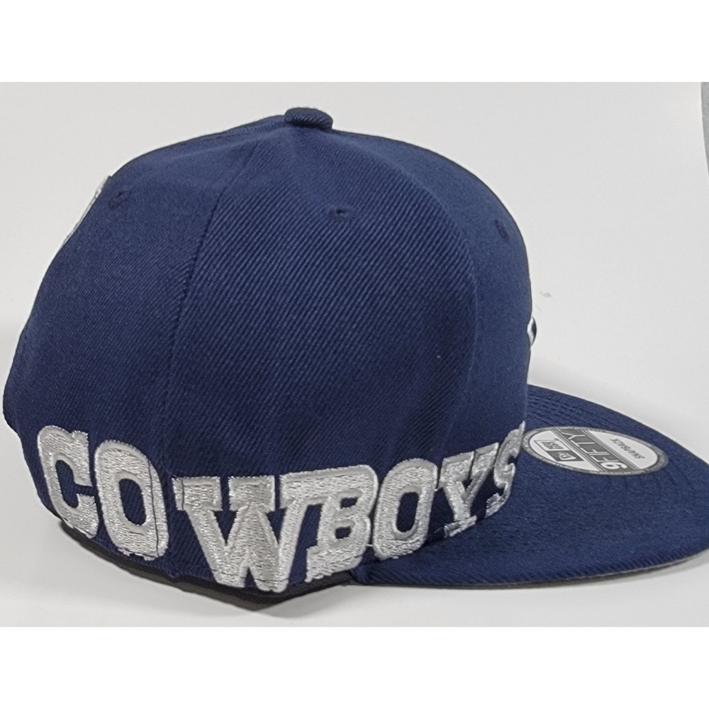 Dallas Cowboys New Era Blue Adjustable Snapback Hat Side Split NFL Football Cap - Picture 2 of 9